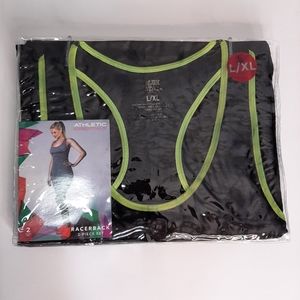 Athletic Essentials Black & Lime Green Trim L/XL